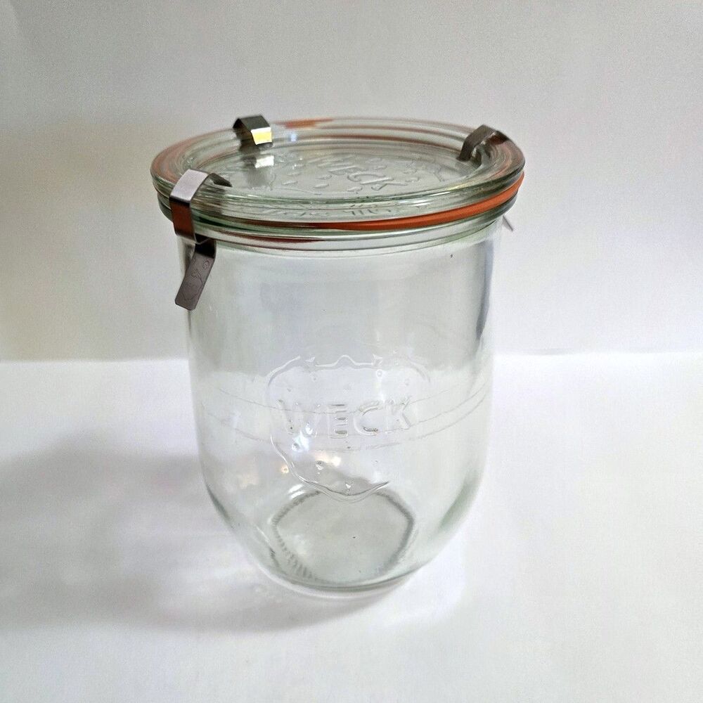 Weck Jar Rundrand Glas 100 strawberry - quart extra clip